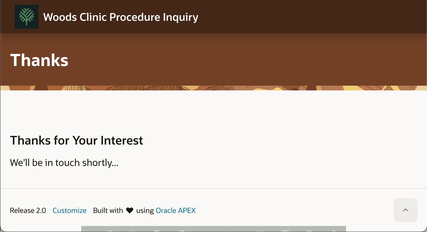 After Registering a Procedure Inquiry, a New Patient Awaits a Response After Registering a Procedure Inquiry, a New Patient Awaits a Response