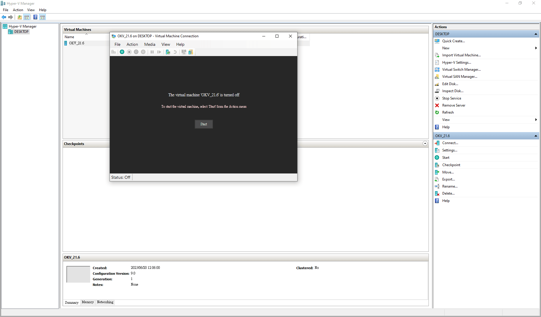 Description of 216_starting_the_virtual_machine.png follows