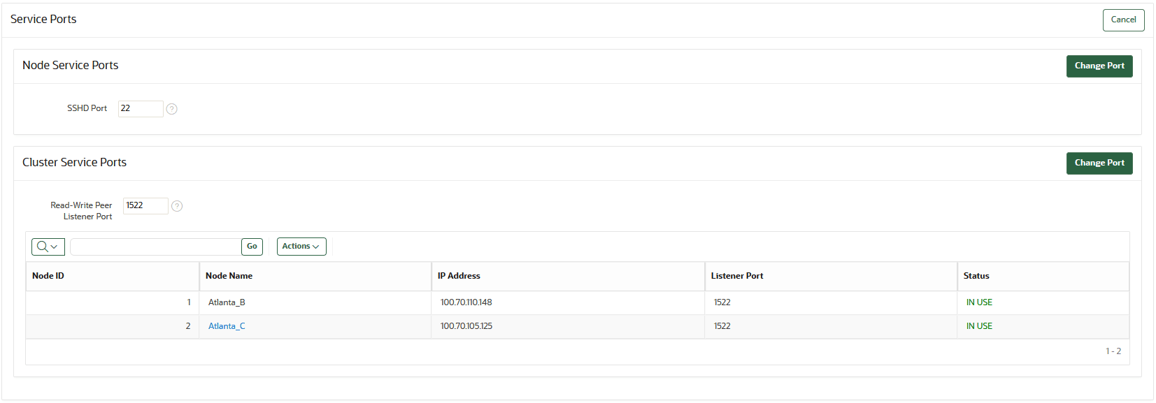 Description of 2110_service-ports.png follows Description of 2110_service-ports.png follows