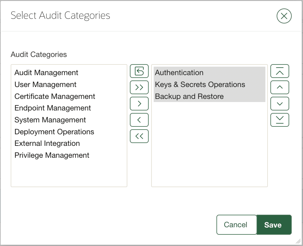 Description of 219-select_audit_categories.png follows Description of 219-select_audit_categories.png follows