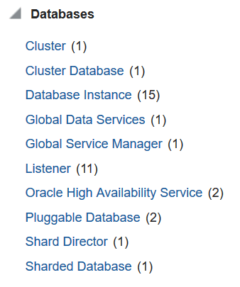 Oracle Sharding targets in target type databases Oracle Sharding targets in target type databases