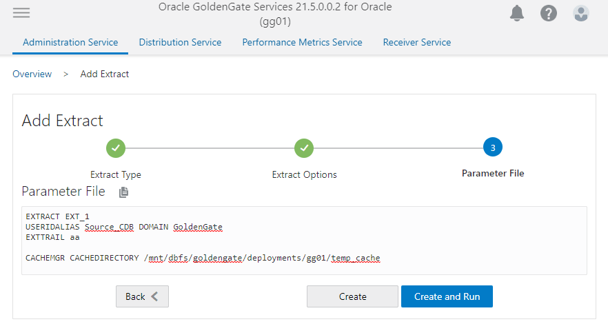 Extract parameters for defining the temporary cache files Extract parameters for defining the temporary cache files
