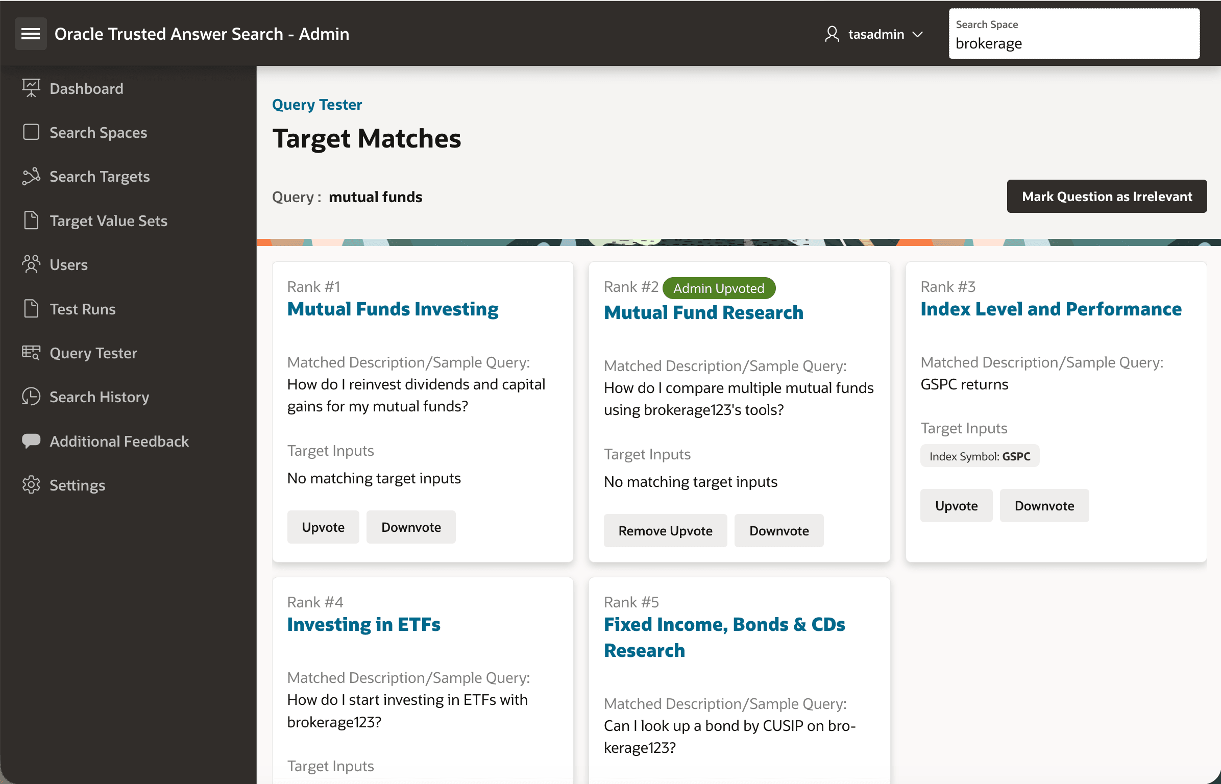 Admin upvoting the Mutual Fund Research target