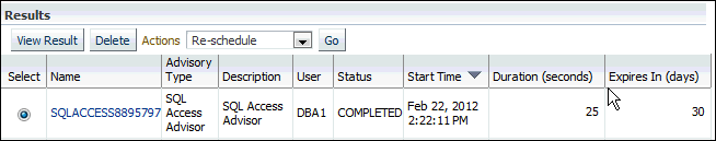 Description of sql_access_adv_results.gif follows Description of sql_access_adv_results.gif follows