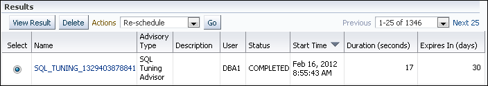 Description of sta_advisor_results.gif follows Description of sta_advisor_results.gif follows