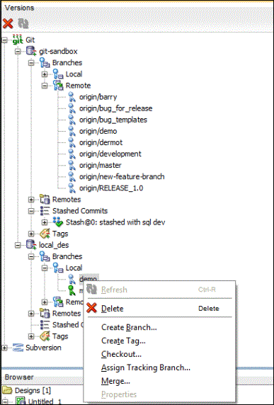 Description of versions_navigator.gif follows