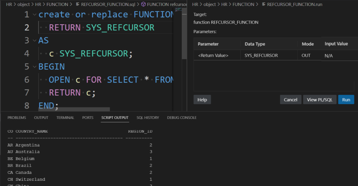 Running subprogram
