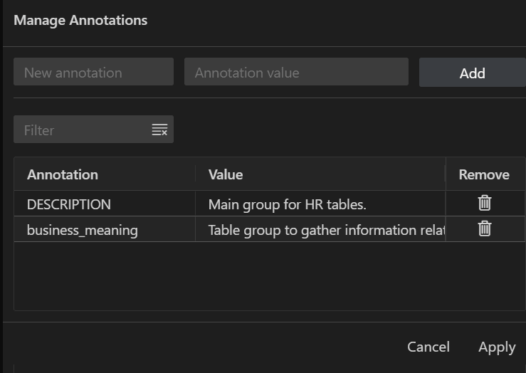 Manage Annotations slider Manage Annotations slider