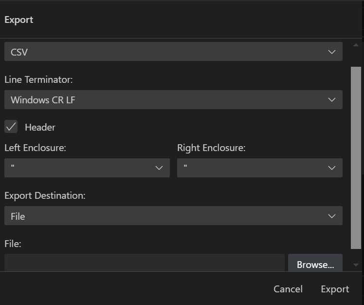 Description of export_data_dialog.png follows Description of export_data_dialog.png follows