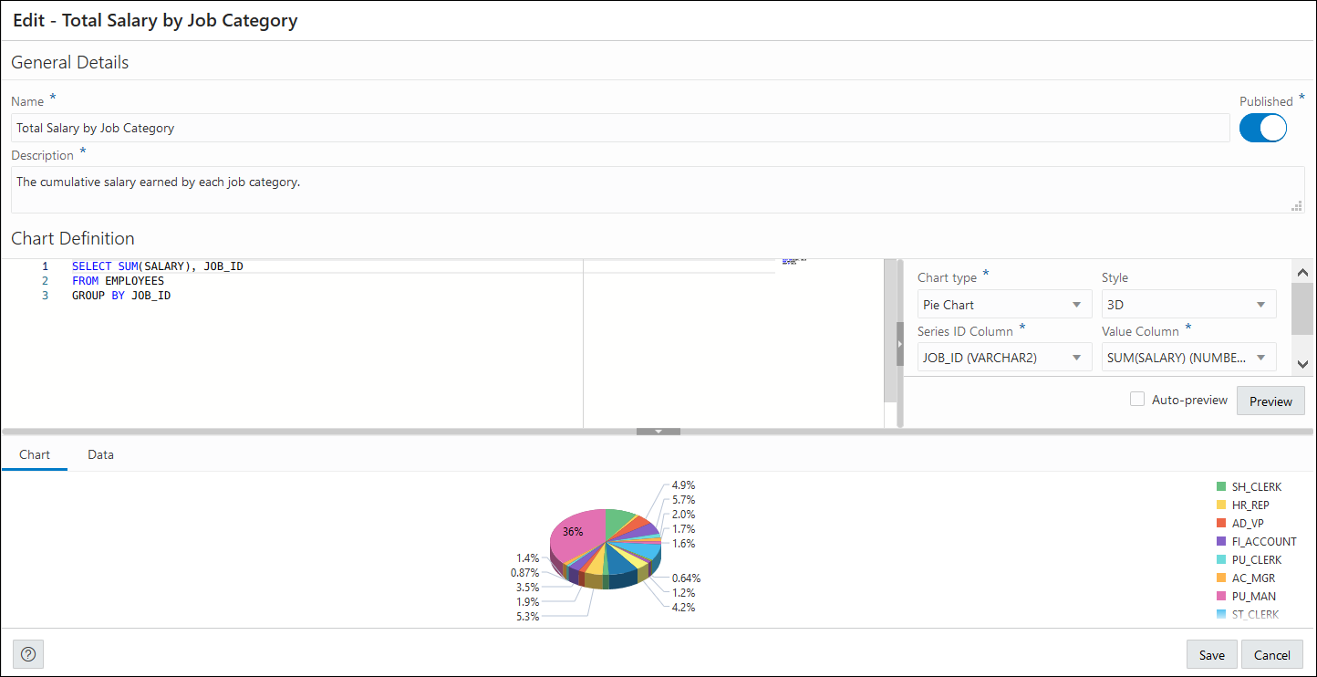 edit chart slider window