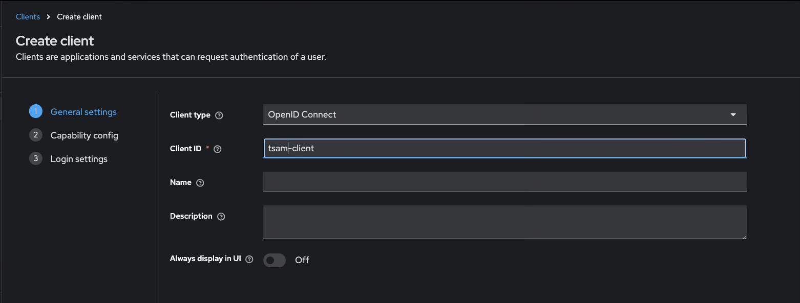 Create a Client Create a Client
