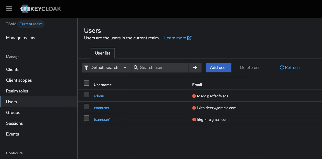 Create user Create user