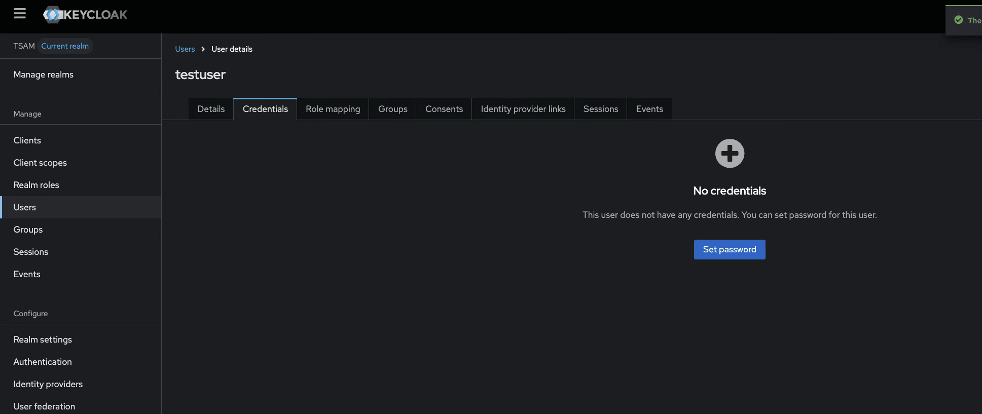 Set Password for Each User Set Password for Each User