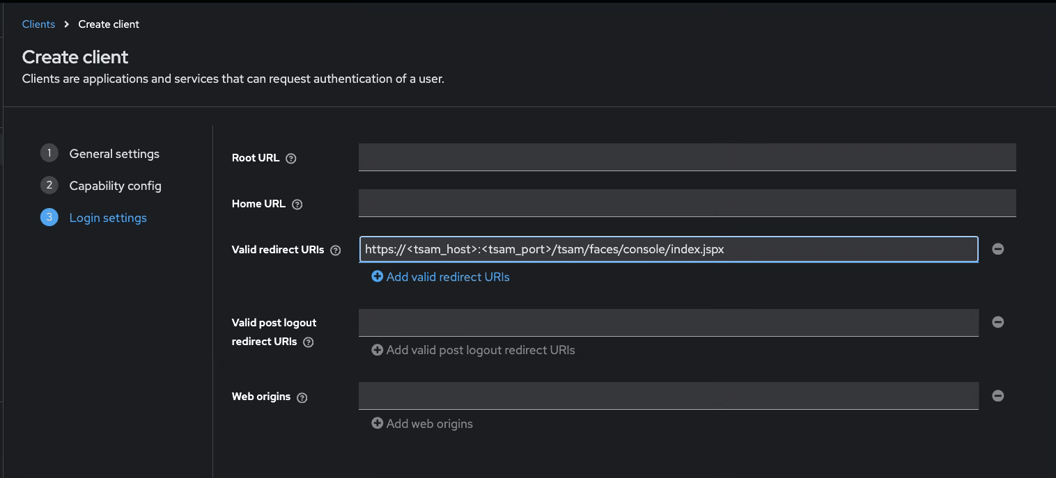 Valid redirect URIs Valid redirect URIs