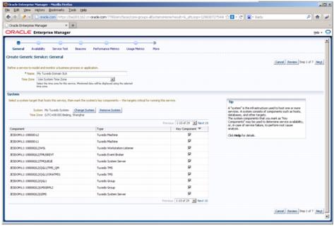 Creating Enterprise Manager Services SLA Creating Enterprise Manager Services SLA