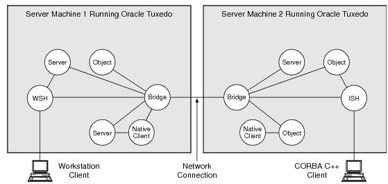 Simplified View of an Oracle Tuxedo Domain Diagram Simplified View of an Oracle Tuxedo Domain Diagram