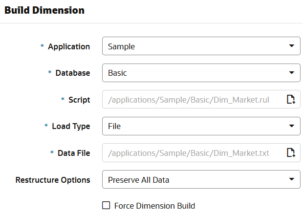 Image of the Build Dimensions dialog box, in Jobs. Image of the Build Dimensions dialog box, in Jobs.