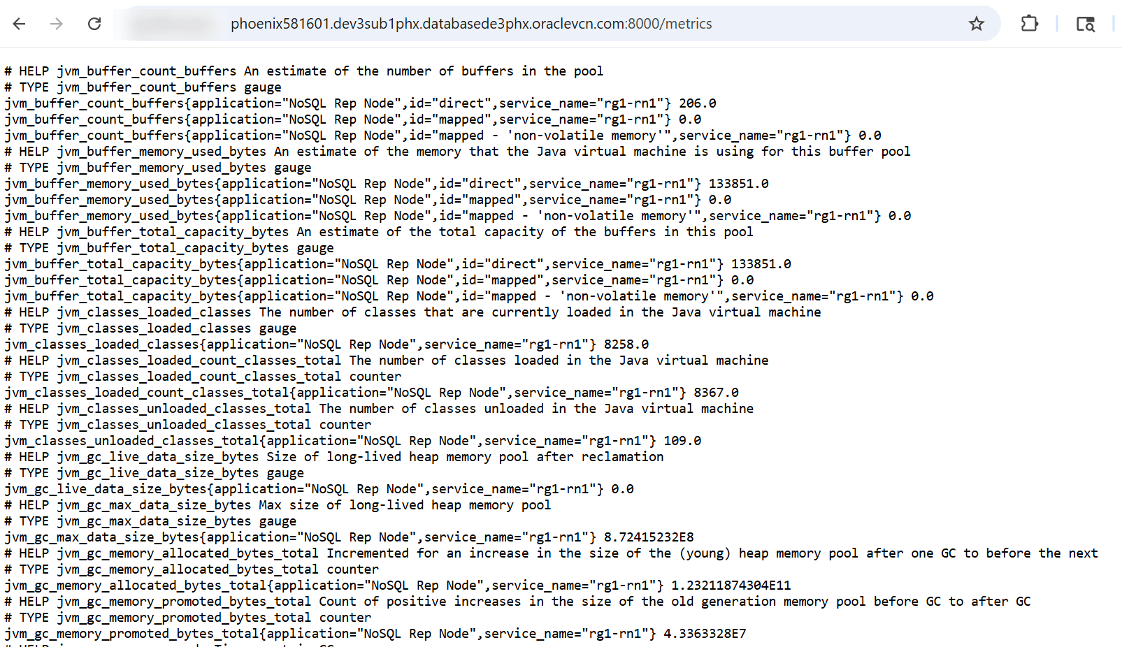 Raw Metrics exposed to Prometheus Raw Metrics exposed to Prometheus