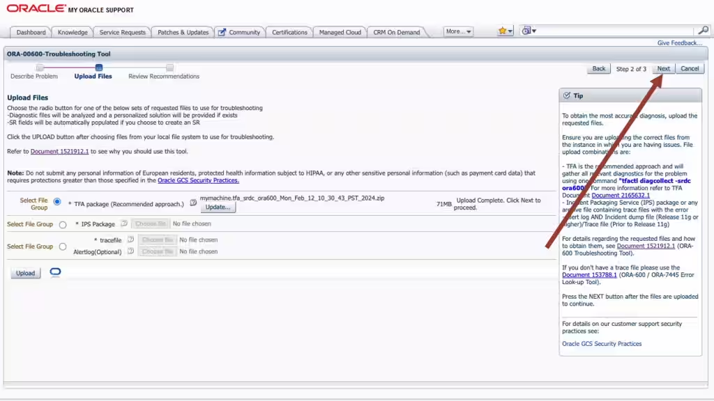 This image illustrates choose upload option