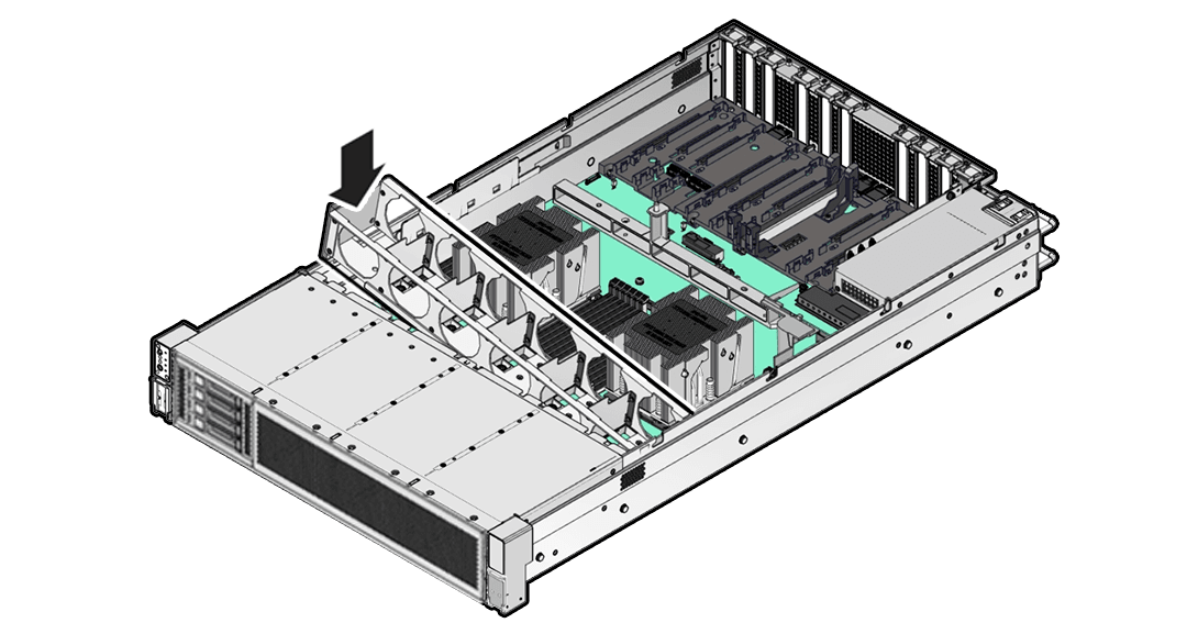 Description of aog-121a_tilt-install-fan-tray.png follows