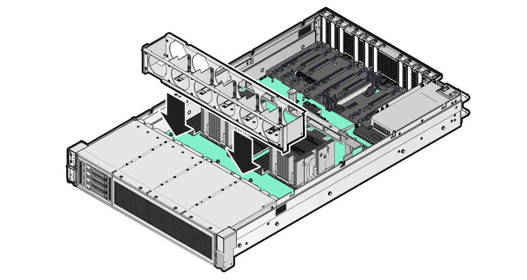 Description of aog-122a_install-fan-tray.png follows