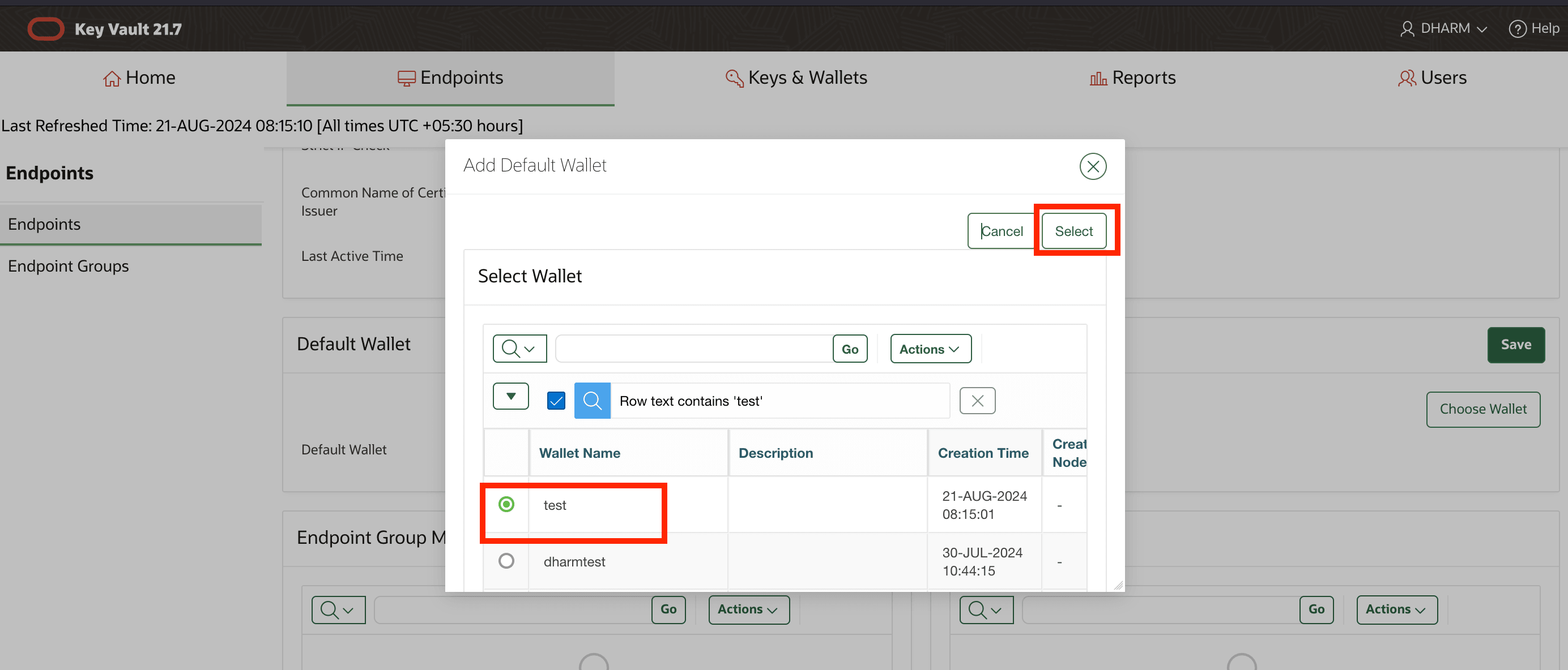 Description of okv_ui_set_default_wallet.png follows Description of okv_ui_set_default_wallet.png follows