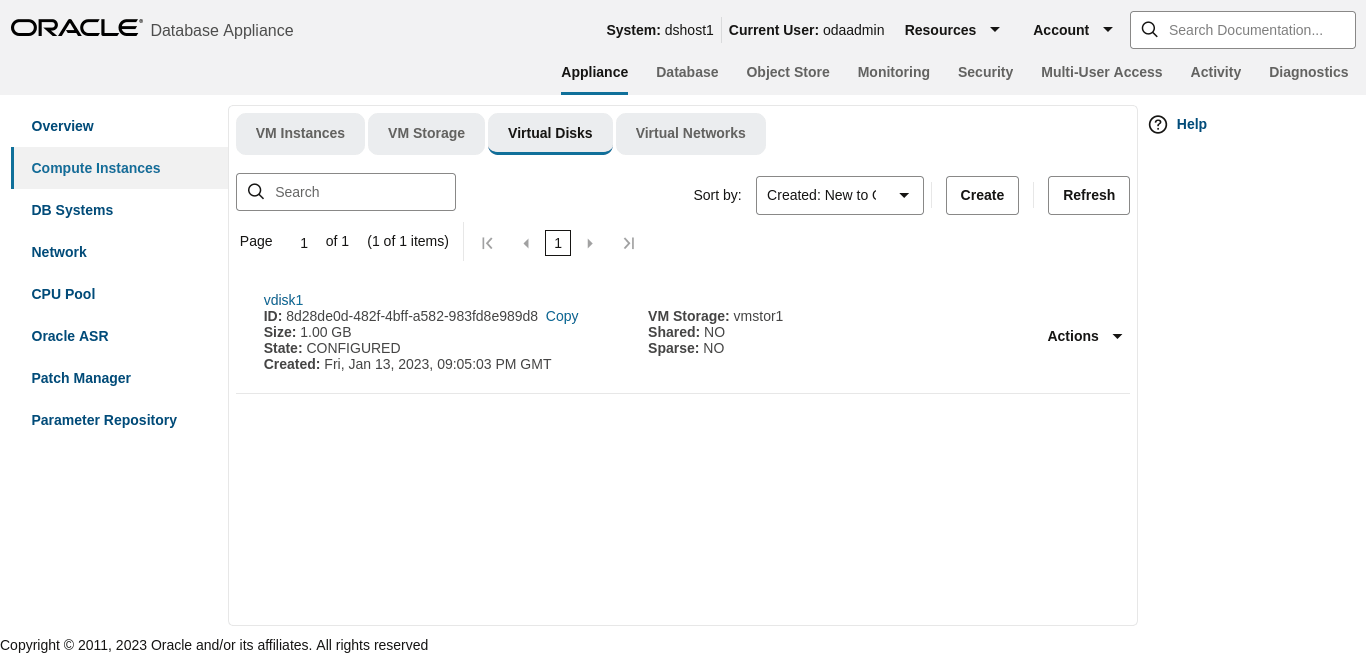 Description of bui_vdisk_created_successfully.png follows Description of bui_vdisk_created_successfully.png follows
