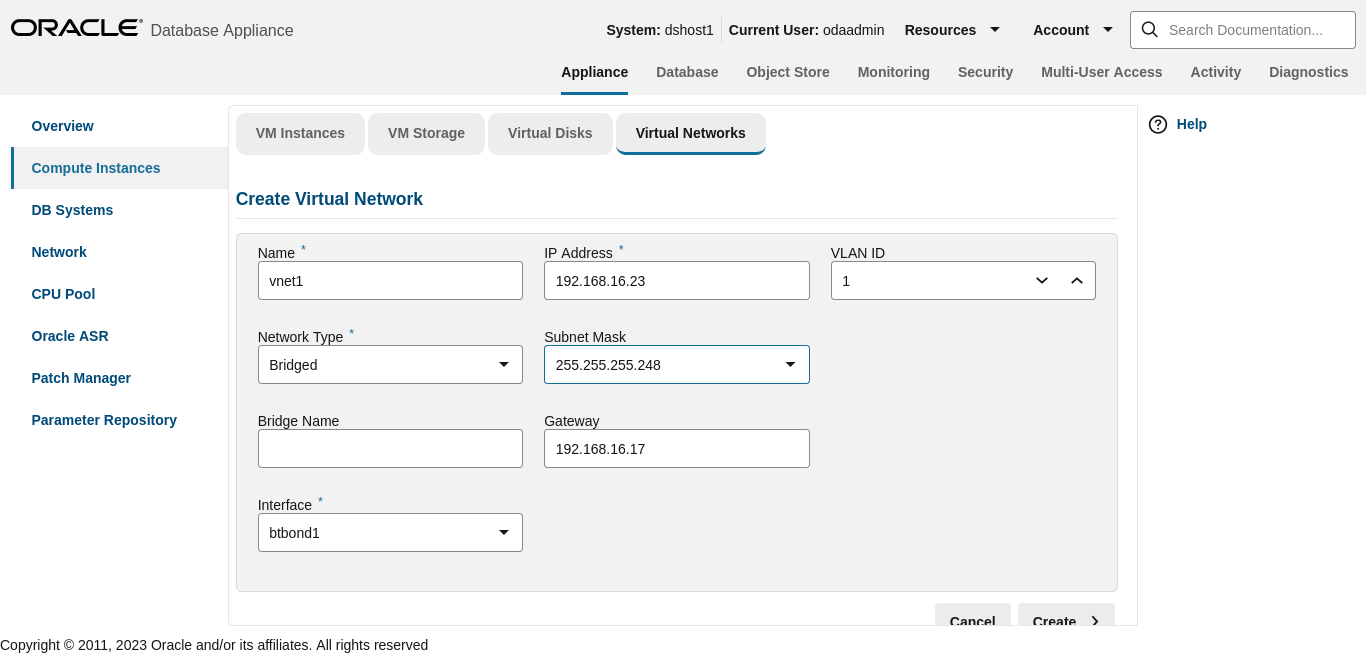 Description of bui_vnet_create.png follows Description of bui_vnet_create.png follows