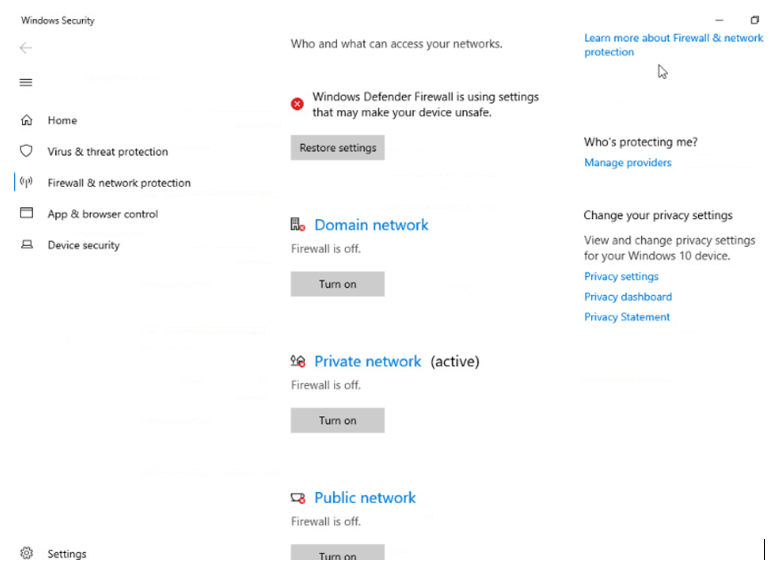 Description of firewall_disable.png follows Description of firewall_disable.png follows