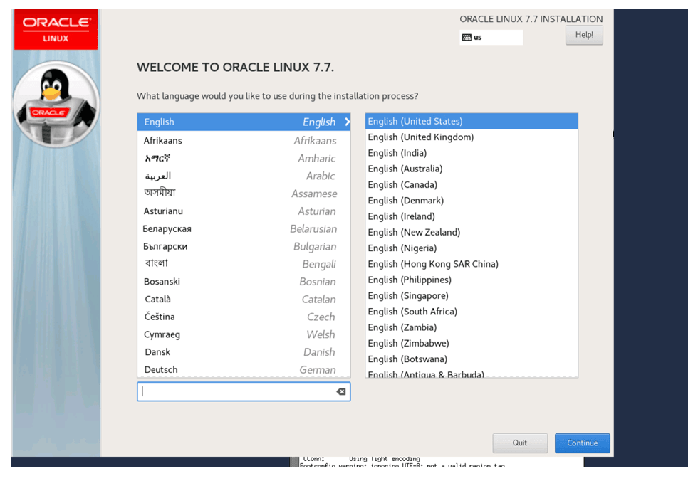 Description of oracle_linux_installation.png follows Description of oracle_linux_installation.png follows