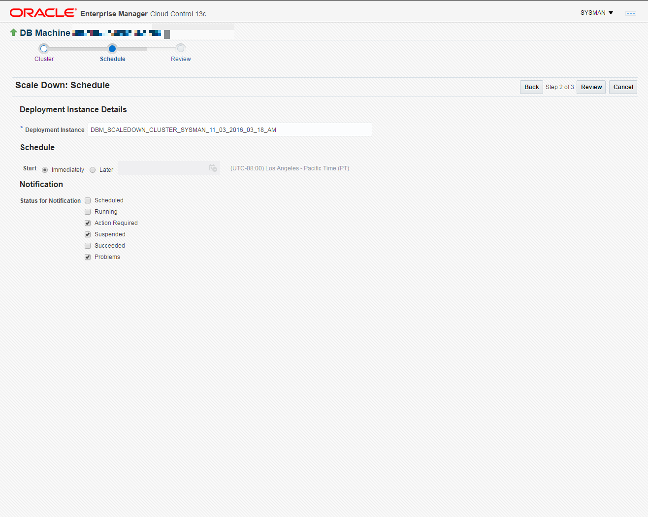 This image shows what the deployment schedule is.