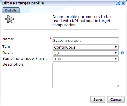 KPI Target Profile