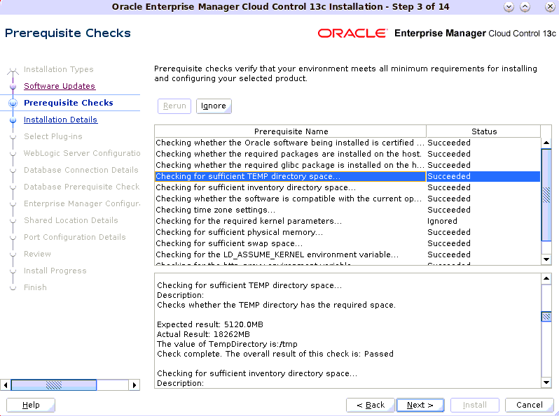 Check Prerequisites Check Prerequisites