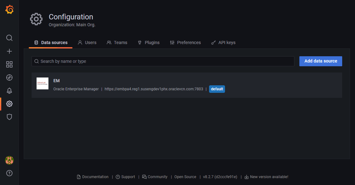 Image illustrates Enterprise Manager site login