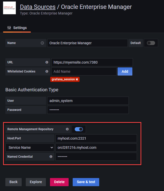 Graphic shows the remote repository option.