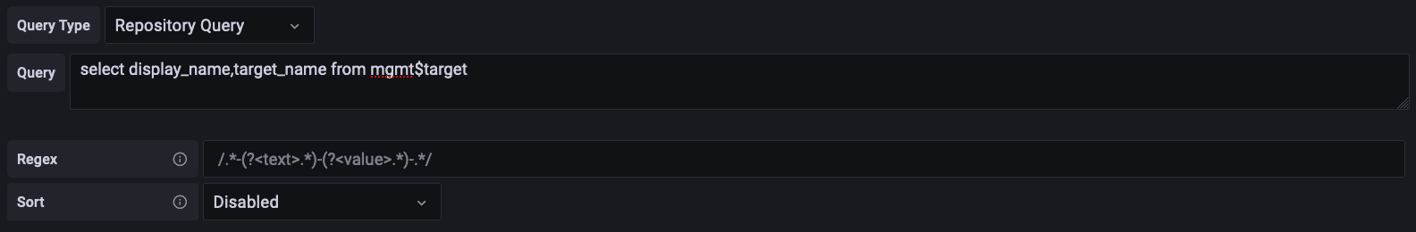Repository Query Variable definition Repository Query Variable definition