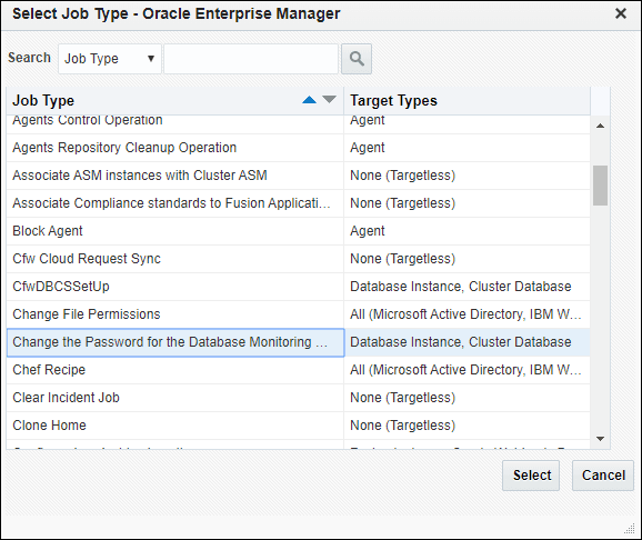 DBNSMP Change password job. DBNSMP Change password job.