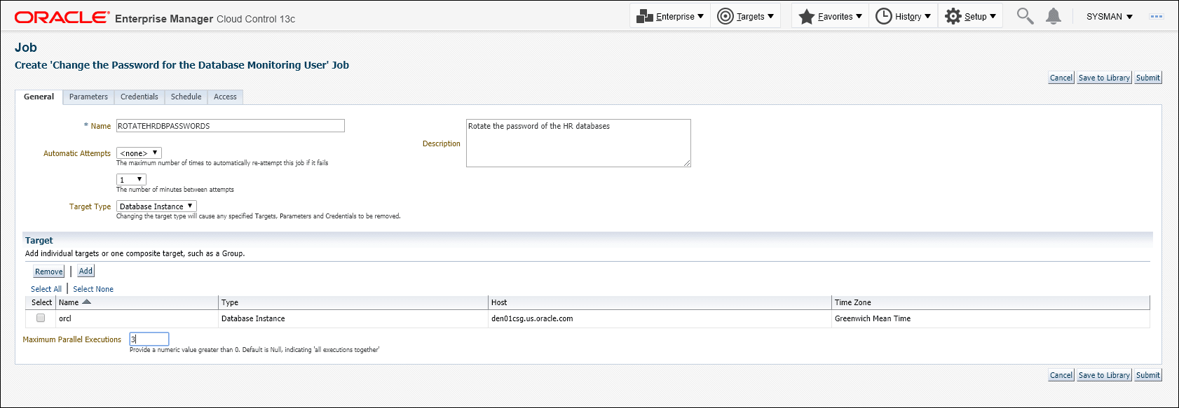 Create Job General Tab Create Job General Tab