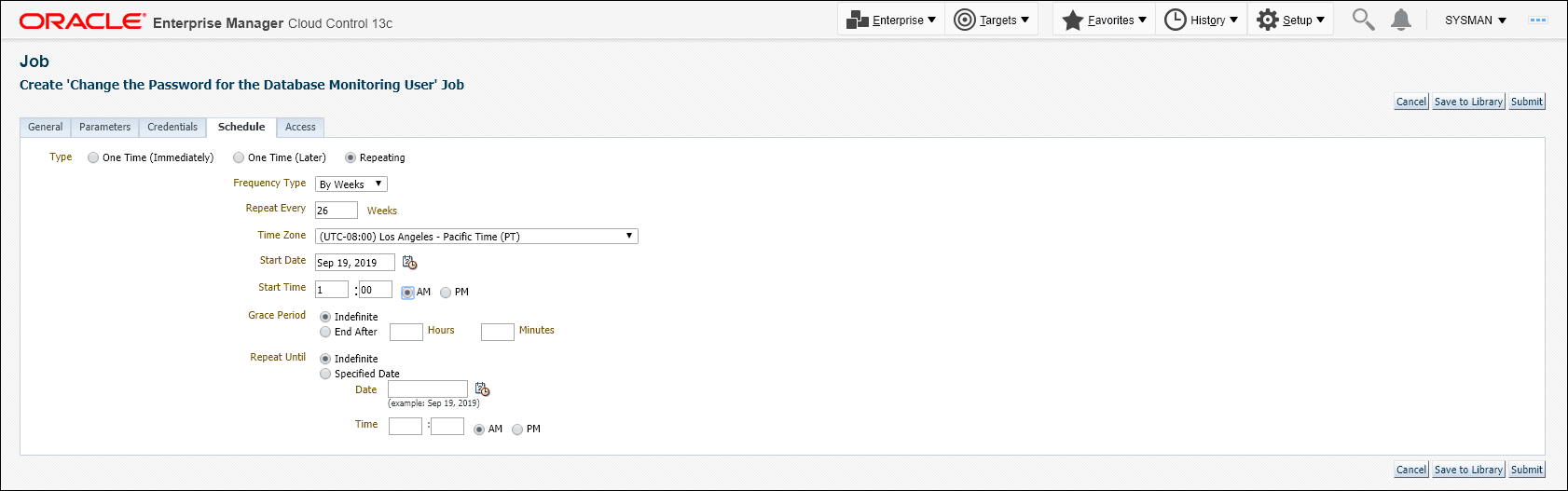 Set Job Schedule Set Job Schedule