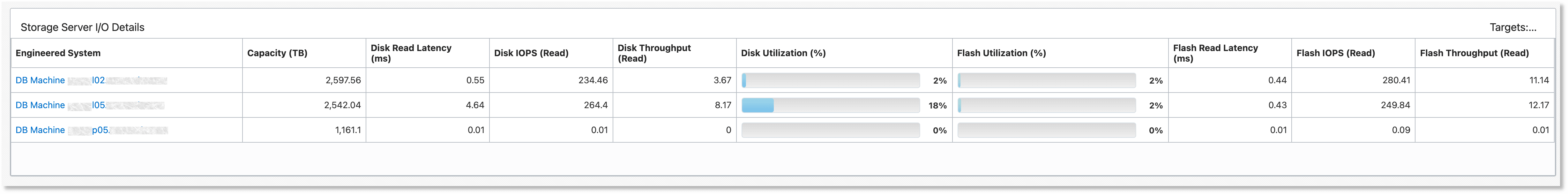 Storage Server I/O Details Storage Server I/O Details