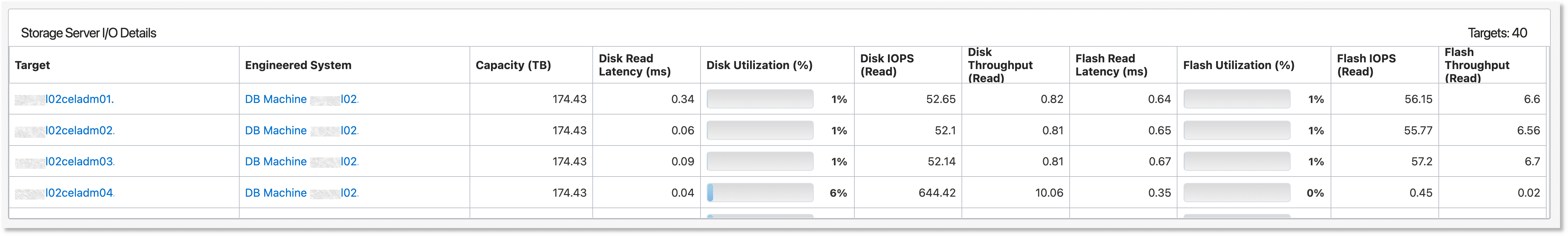 Storage Server I/O Details Storage Server I/O Details