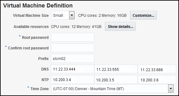 Exadata Provisioning: Virtual Machine Definition Exadata Provisioning: Virtual Machine Definition