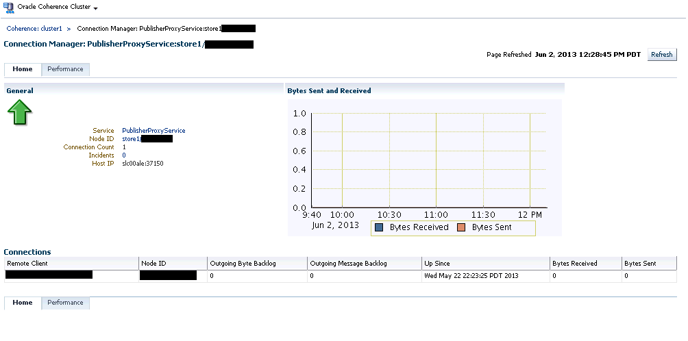 Connection Manager Home Page