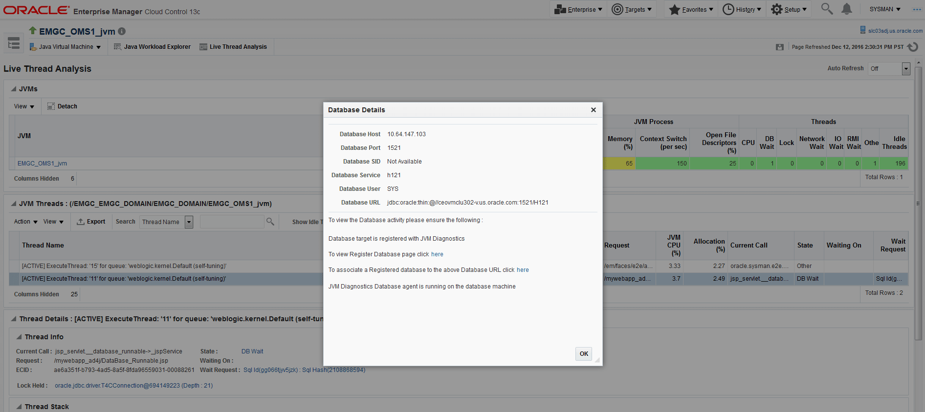 Live Thread Analysis (Cross Tier) Live Thread Analysis (Cross Tier)