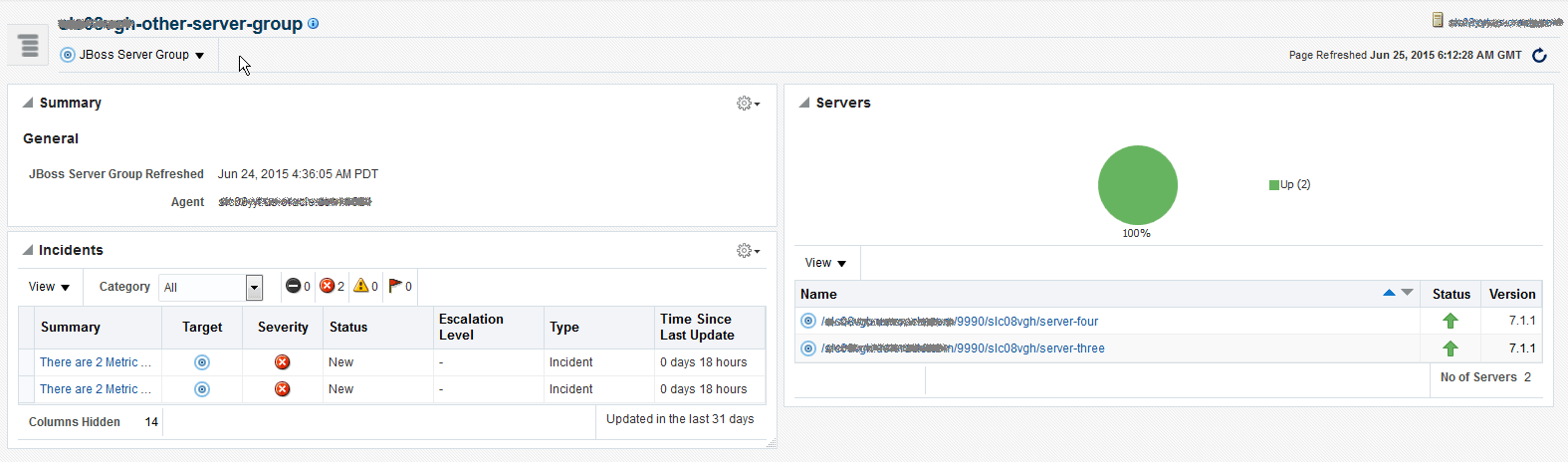 JBoss Server Group Home Page