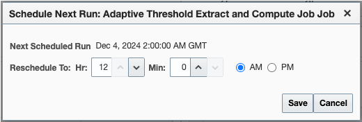 Job Reschedule Dialog