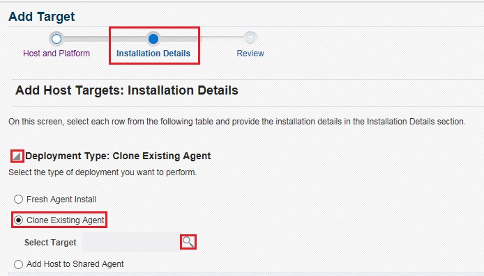 Deploy an Existing Management Agent Deploy an Existing Management Agent