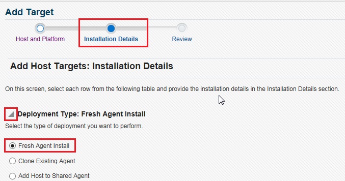 Deploy a Fresh Management Agent Deploy a Fresh Management Agent