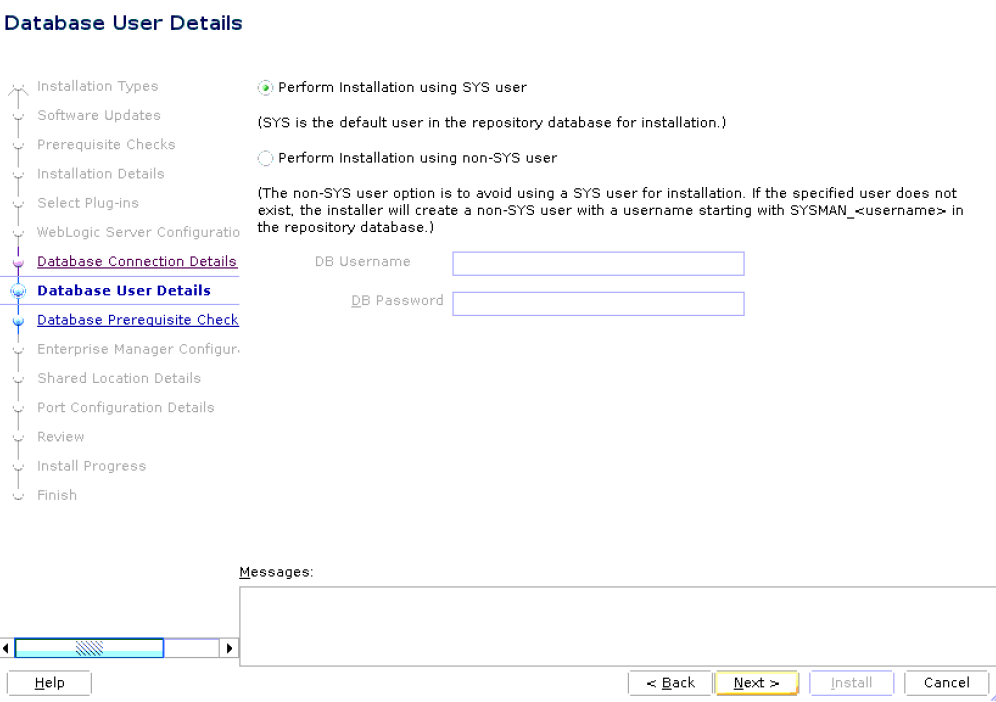 Database User Details Database User Details