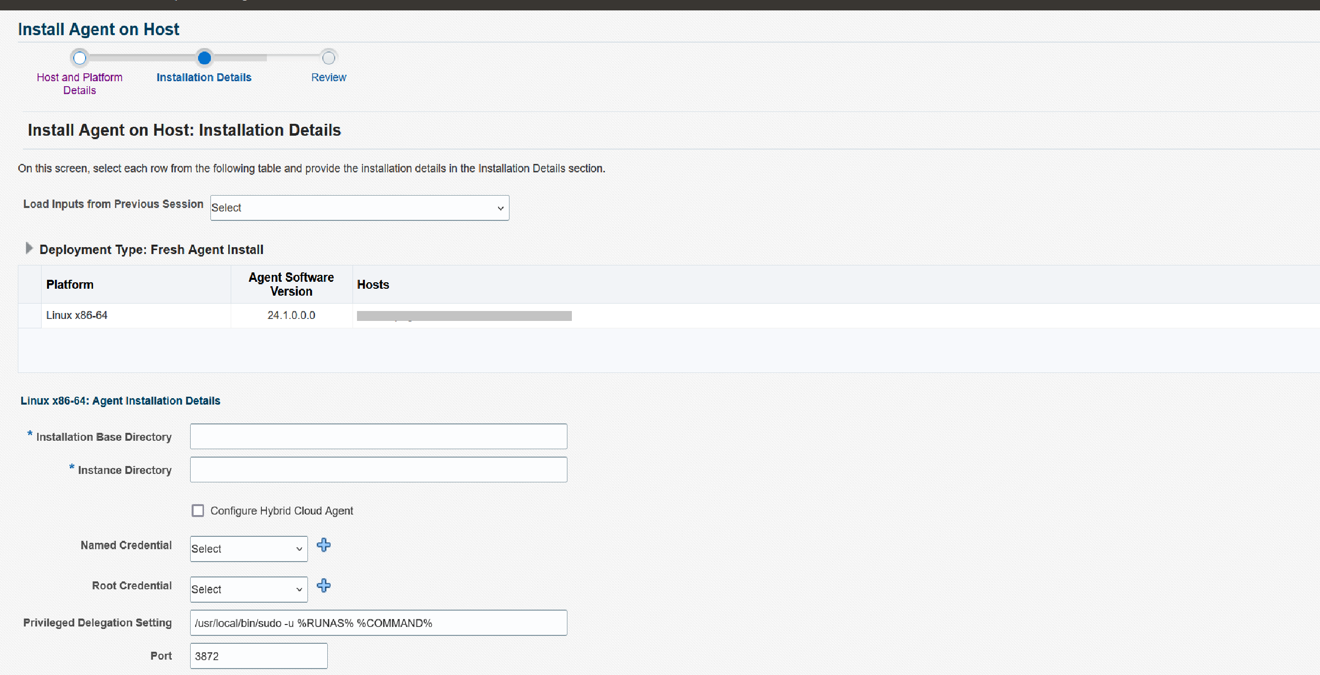 Add host targets